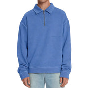 Law Of The Sea Rusk garment dyed polo Blue