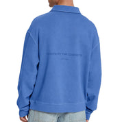 Law Of The Sea Rusk garment dyed polo Blue