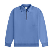 Law Of The Sea Rusk garment dyed polo Blue