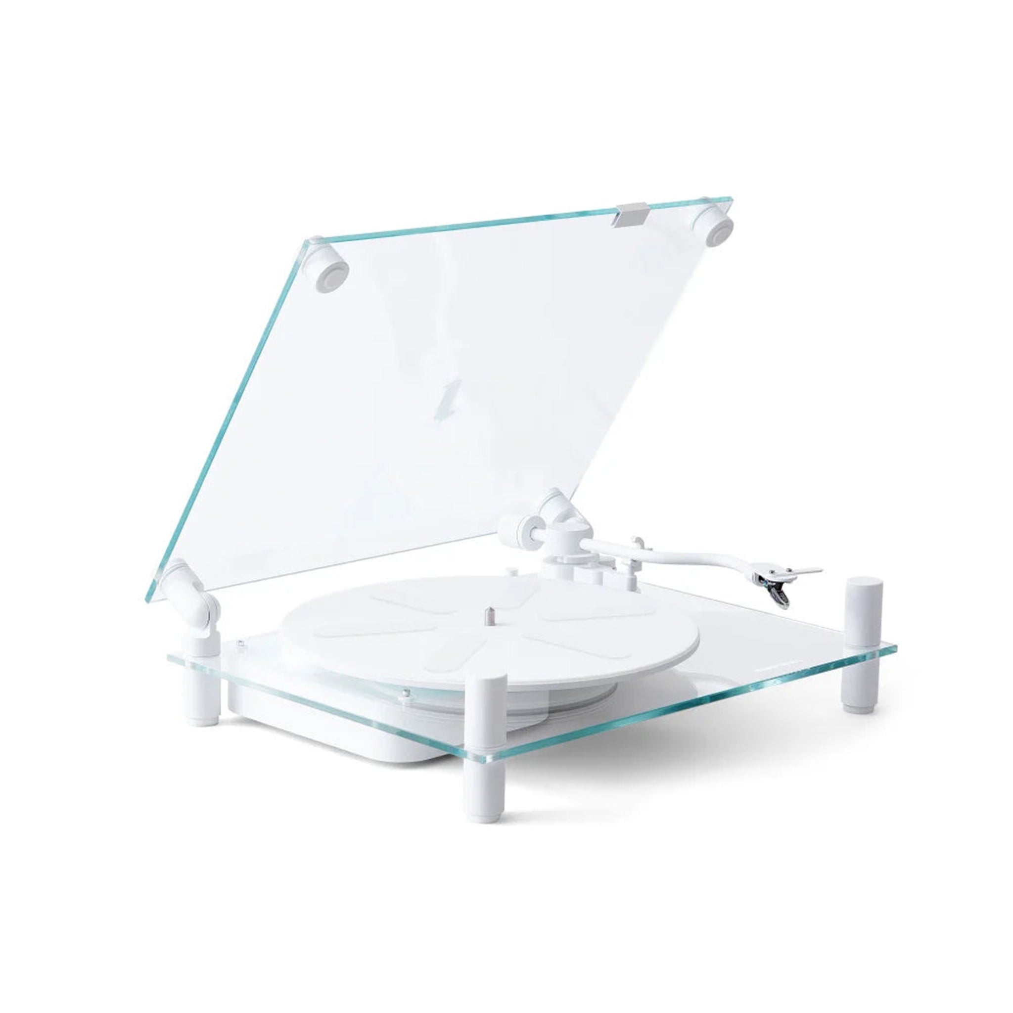 Transparent Turntable White