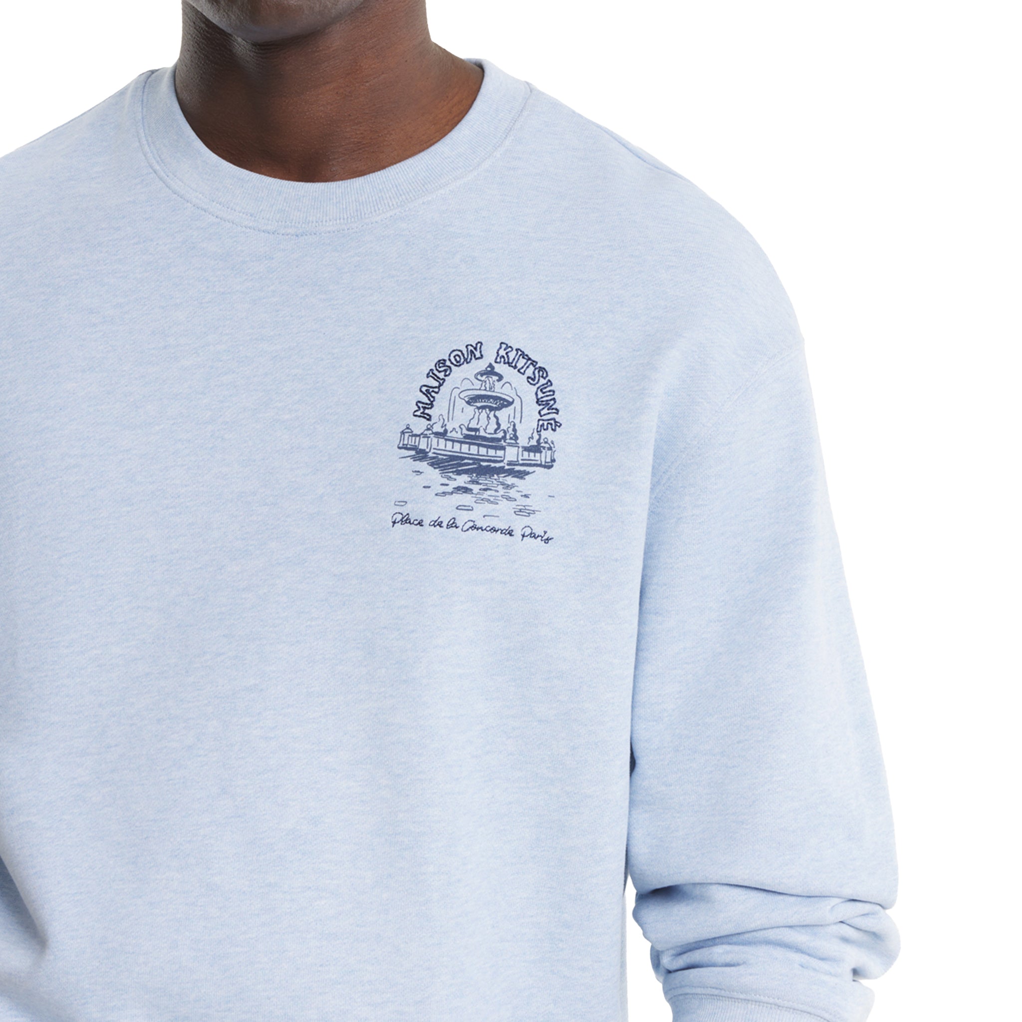 Maison Kitsuné Place de la Concorde sweatshirt Light Blue Vintage