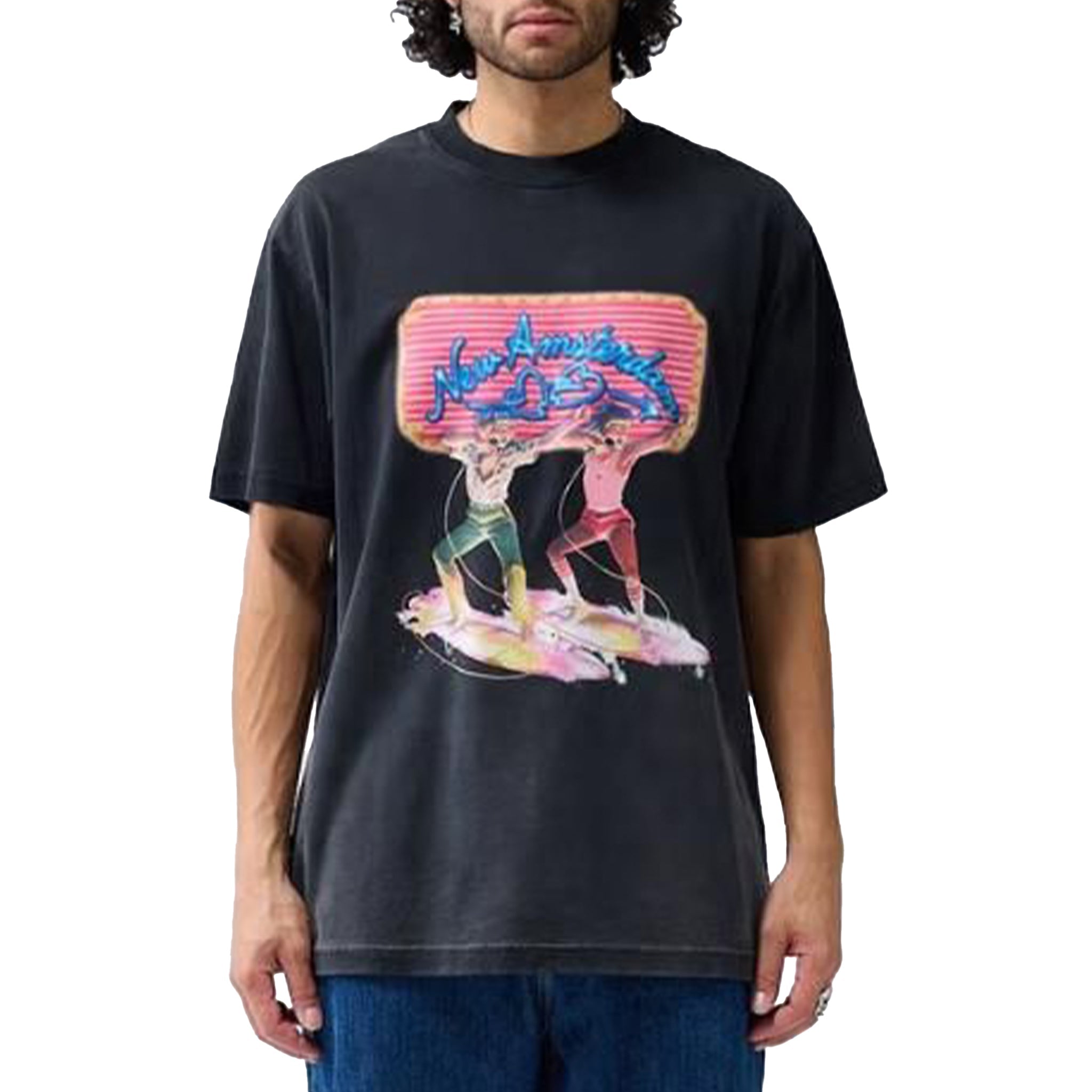 New Amsterdam Surf Association Surf disco tee Black