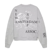 New Amsterdam Surf Association Knocked crewneck Grey Mel