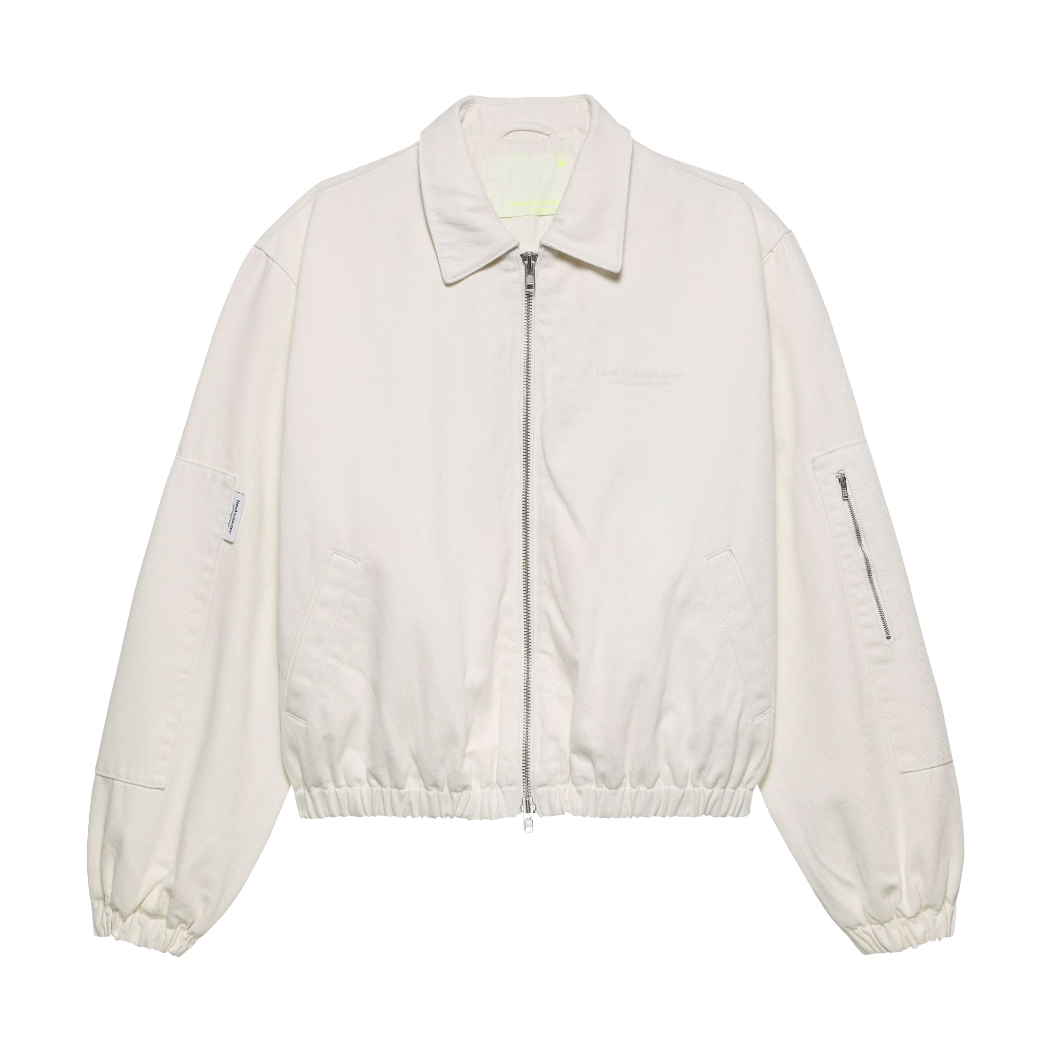 New Amsterdam Surf Association Denim padded jacket Off White