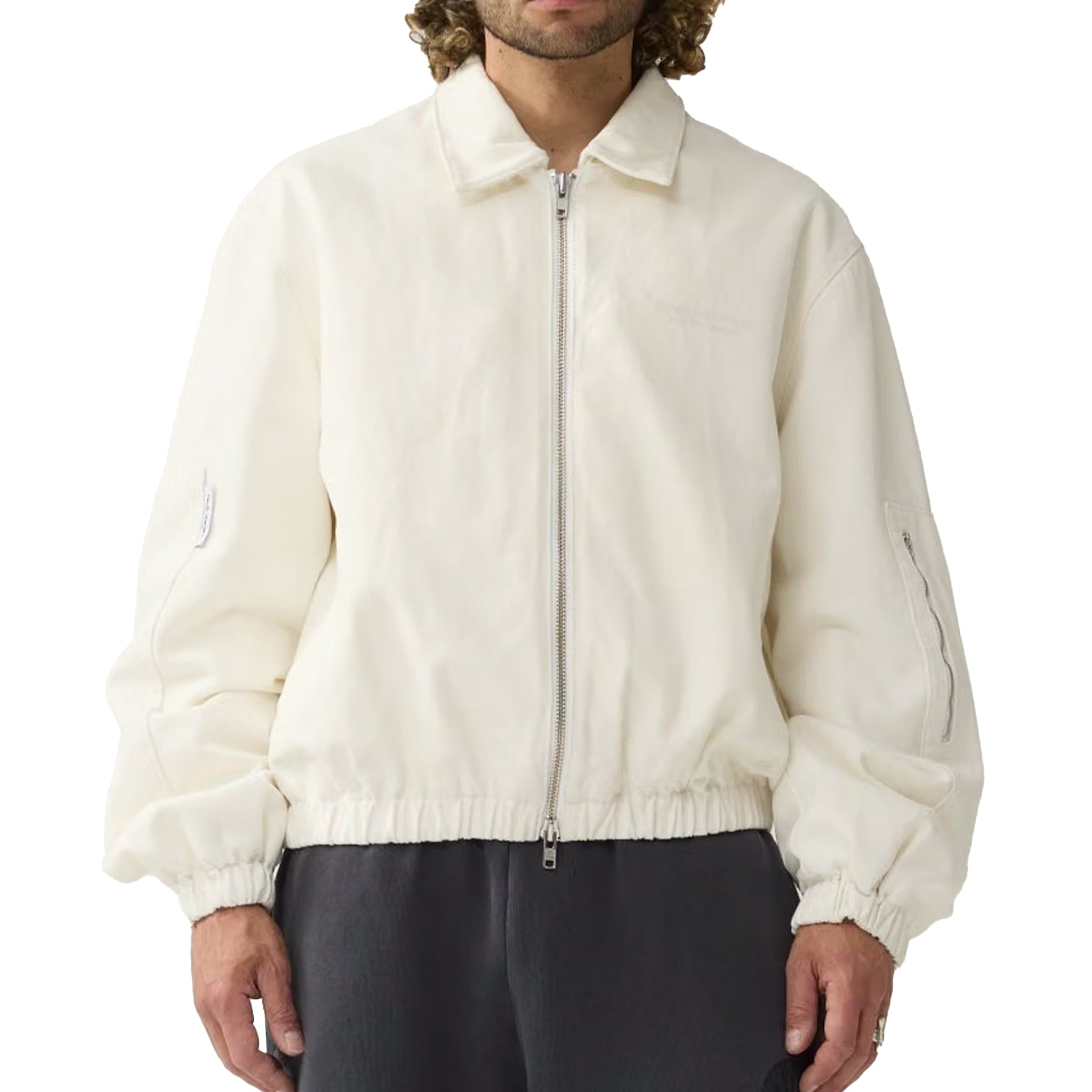 New Amsterdam Surf Association Denim padded jacket Off White