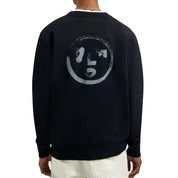 OLAF Brushsrtoke face crewneck Black