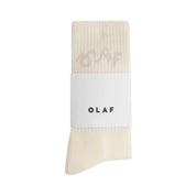OLAF Signature logo socks Off White