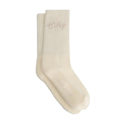 OLAF Signature logo socks Off White