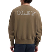OLAF Western logo crewneck Chocolate