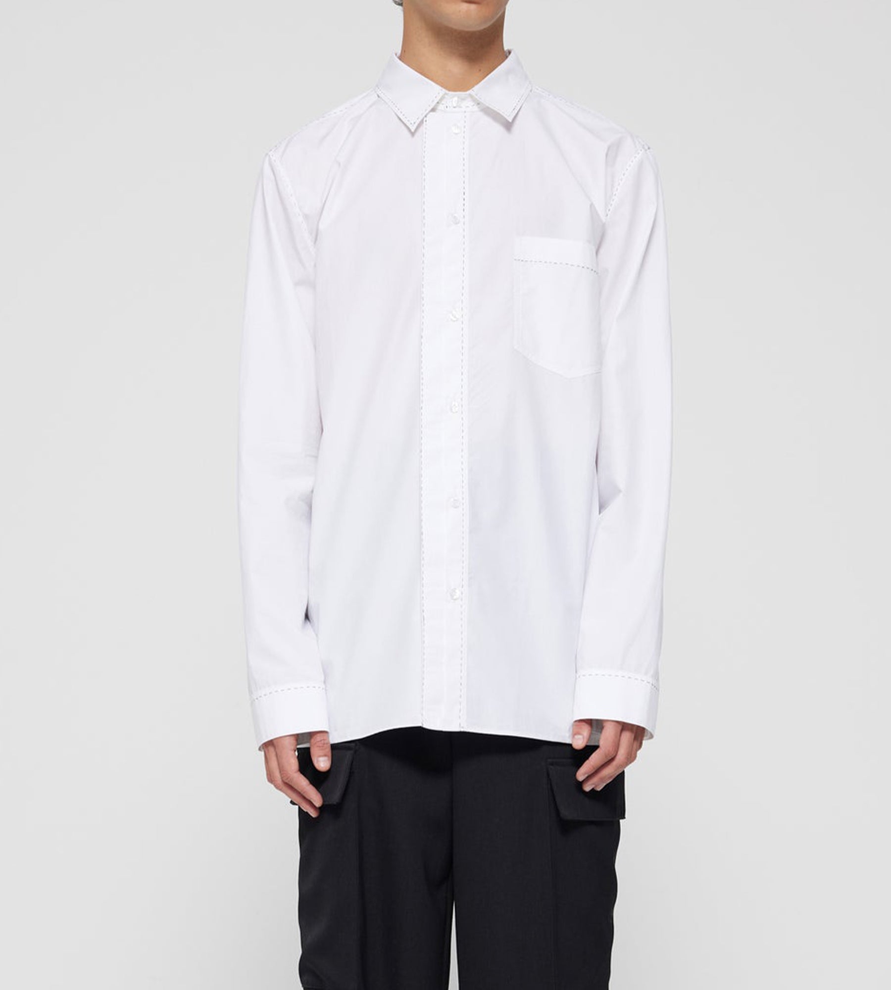 Rohe Jumpstitch poplin Shirt White