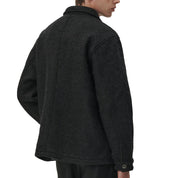 Welter Shelter Zip up bonded alpaca wool Black
