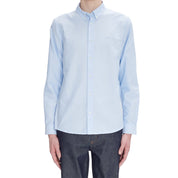 A.P.C. Greg logo shirt fs Light Blue