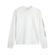 Bram's fruit Distressed script logo longsleeve Off White