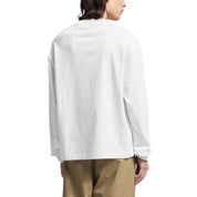 Bram's fruit Distressed script logo longsleeve Off White