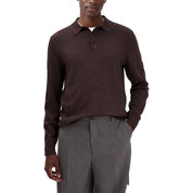 Filippa K Knitted polo shirt Chocolate