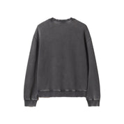 Maison Kitsuné Fox head faded comfort sweat Washed Black
