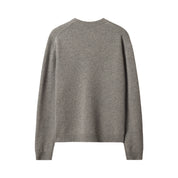 Maison Kitsuné Fox head intarsia merino jumper Grey Mel