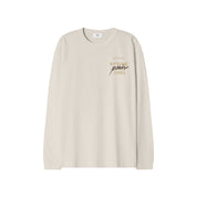 Maison Kitsuné Mmii fox head oversize long sleeve tee-shirt Beige