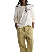 Maison Kitsuné Mmii fox head oversize long sleeve tee-shirt Beige