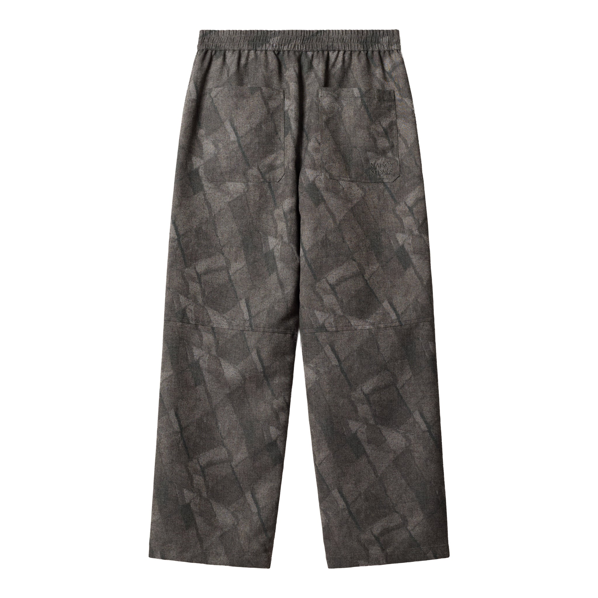 Maison Kitsuné Elasticated cargo pants Anthracite