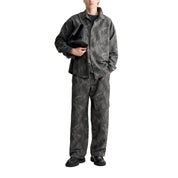 Maison Kitsuné Elasticated cargo pants Anthracite