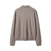 Maison Kitsuné Profile fox comfort polo jumper Taupe