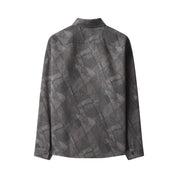 Maison Kitsuné Printed oversize shirt Anthracite