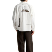 Maison Kitsuné Parcs of paris oversize shirt Beige