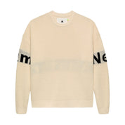New Amsterdam Surf Association Name crew knit Ecru/black