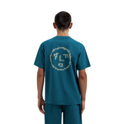 OLAF Dotted face tee Ocean