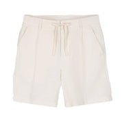 OLAF Cotton linen shorts Off White