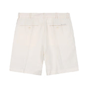OLAF Cotton linen shorts Off White