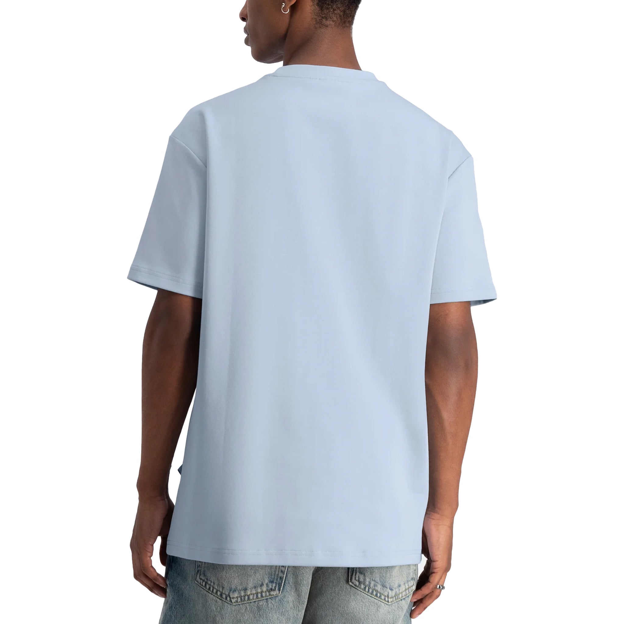 Law Of The Sea Seismic artwork tee Celestial blue