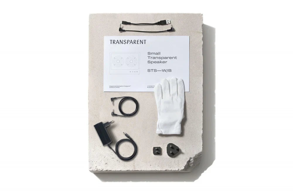 Transparent Small Speaker Black