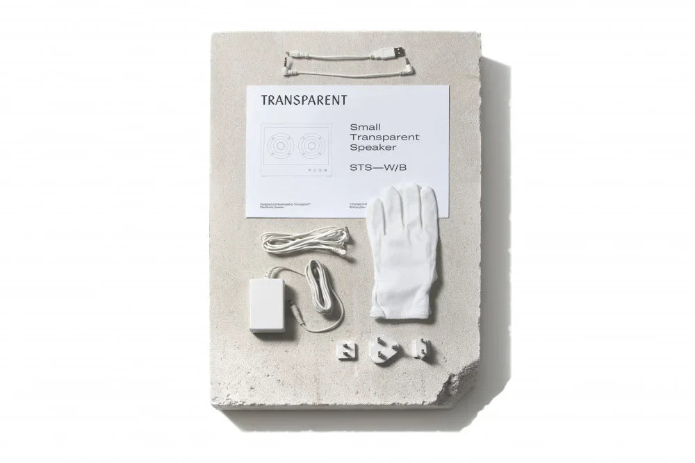 Transparent Small Speaker White