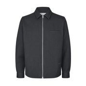 Samsoe Samsoe Sadamon GT zip overshirt 16201 Dark Grey