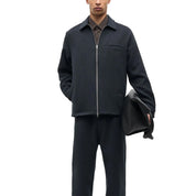 Samsoe Samsoe Sadamon GT zip overshirt 16201 Dark Grey