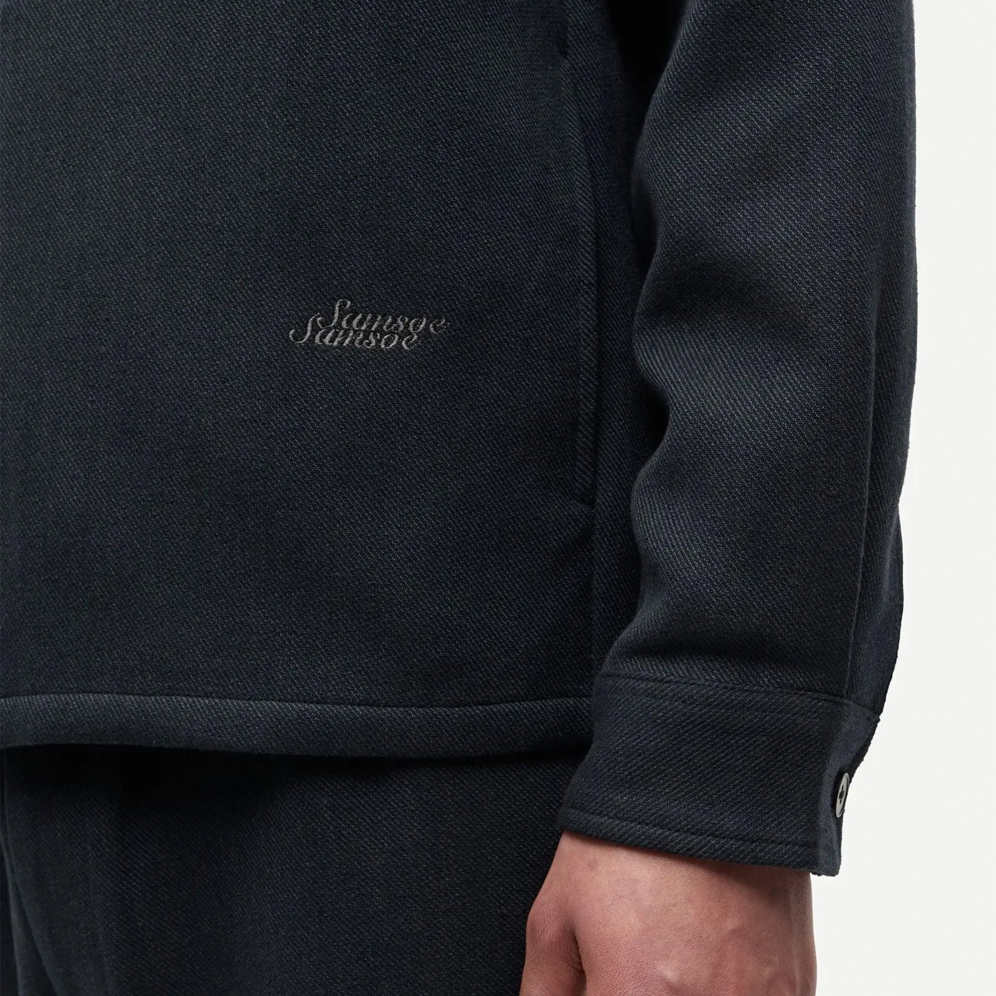 Samsoe Samsoe Sadamon GT zip overshirt 16201 Dark Grey