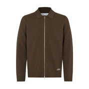 Samsoe Samsoe Samatt zip polo 15825 Dark Brown