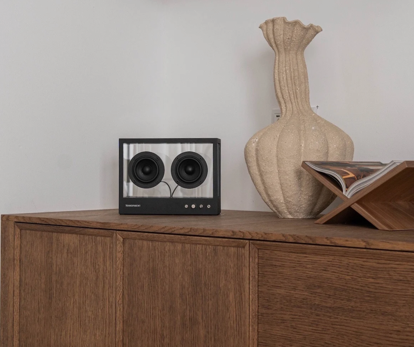 Transparent Small Speaker Black