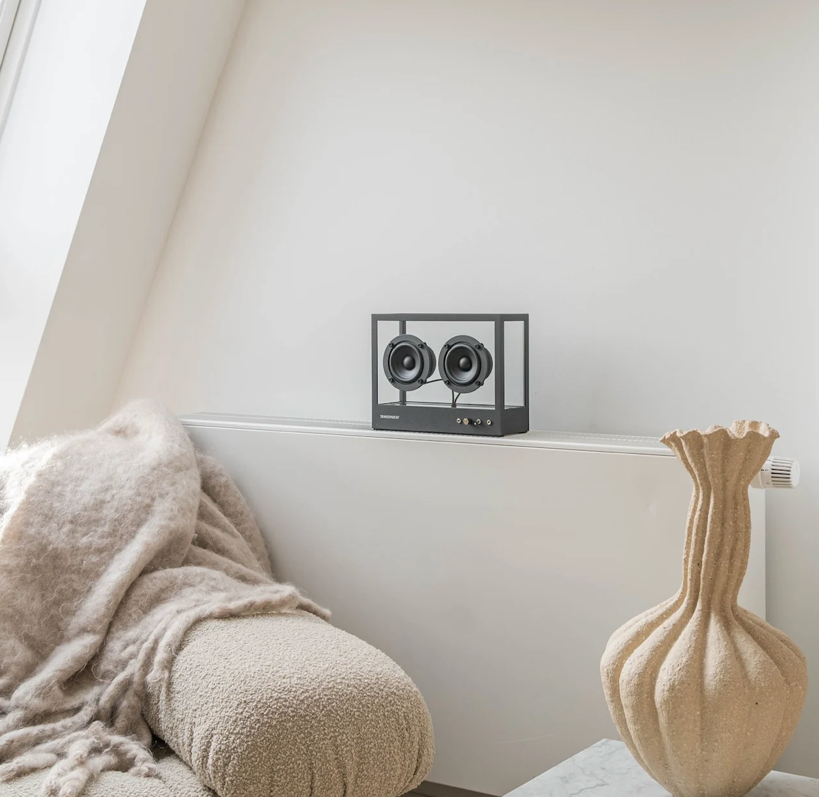 Transparent Small Speaker Black