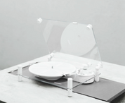 Transparent Turntable White
