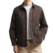 A.P.C. Overshirt denim japonais Dark Brown