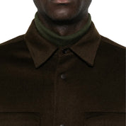 Aspesi Double wool shirt jacket Coffee