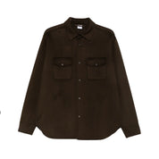 Aspesi Double wool shirt jacket Coffee