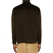 Aspesi Double wool shirt jacket Coffee