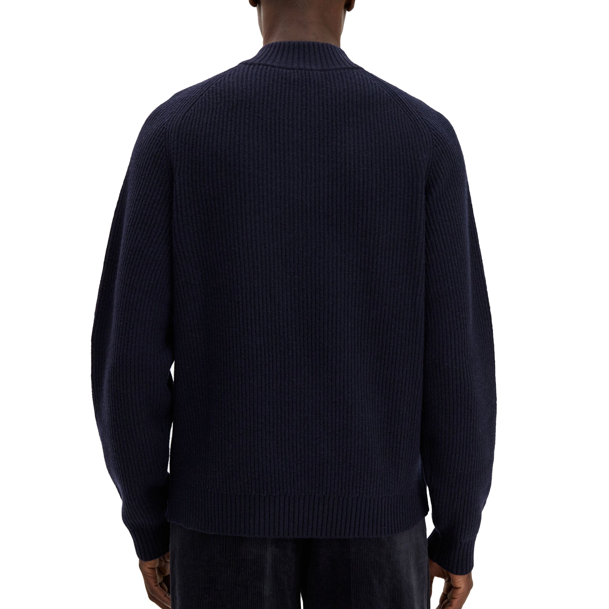 Filippa K Wool half zip sweat Navy