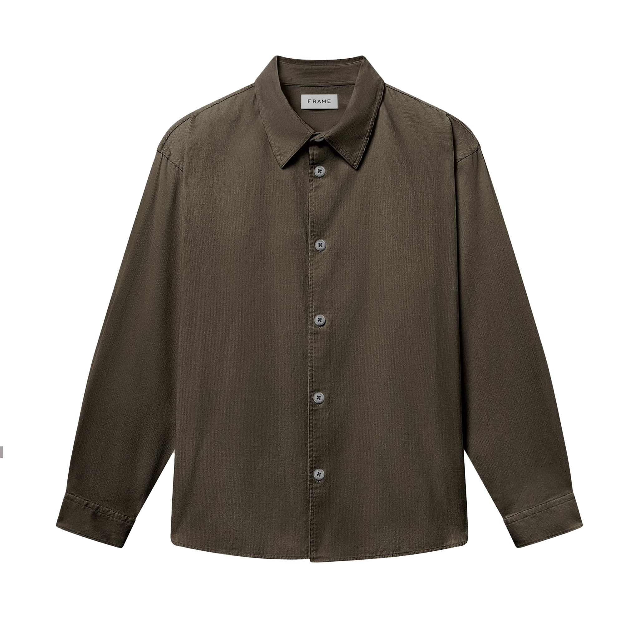 FRAME Micro cord shirt Brown