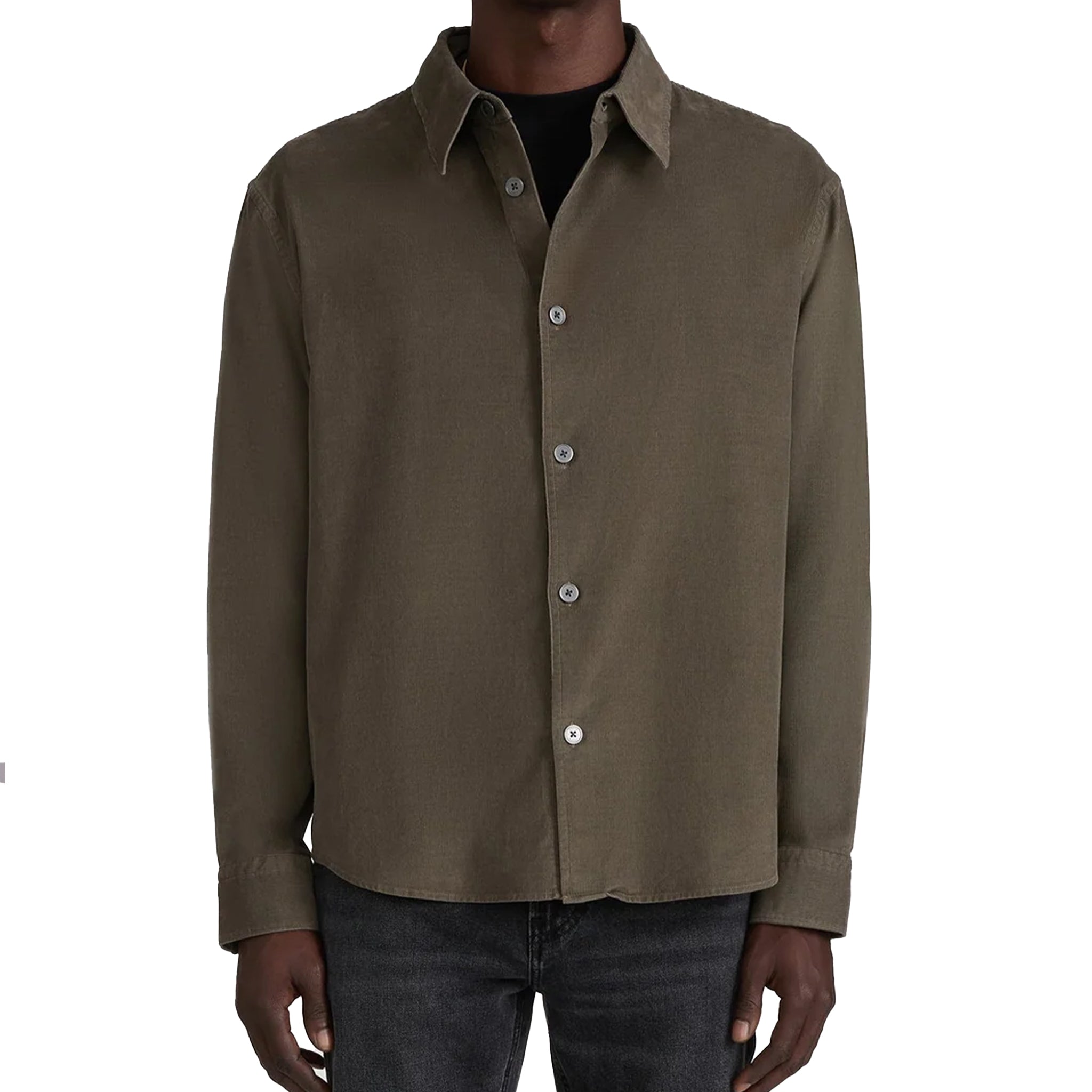 FRAME Micro cord shirt Brown