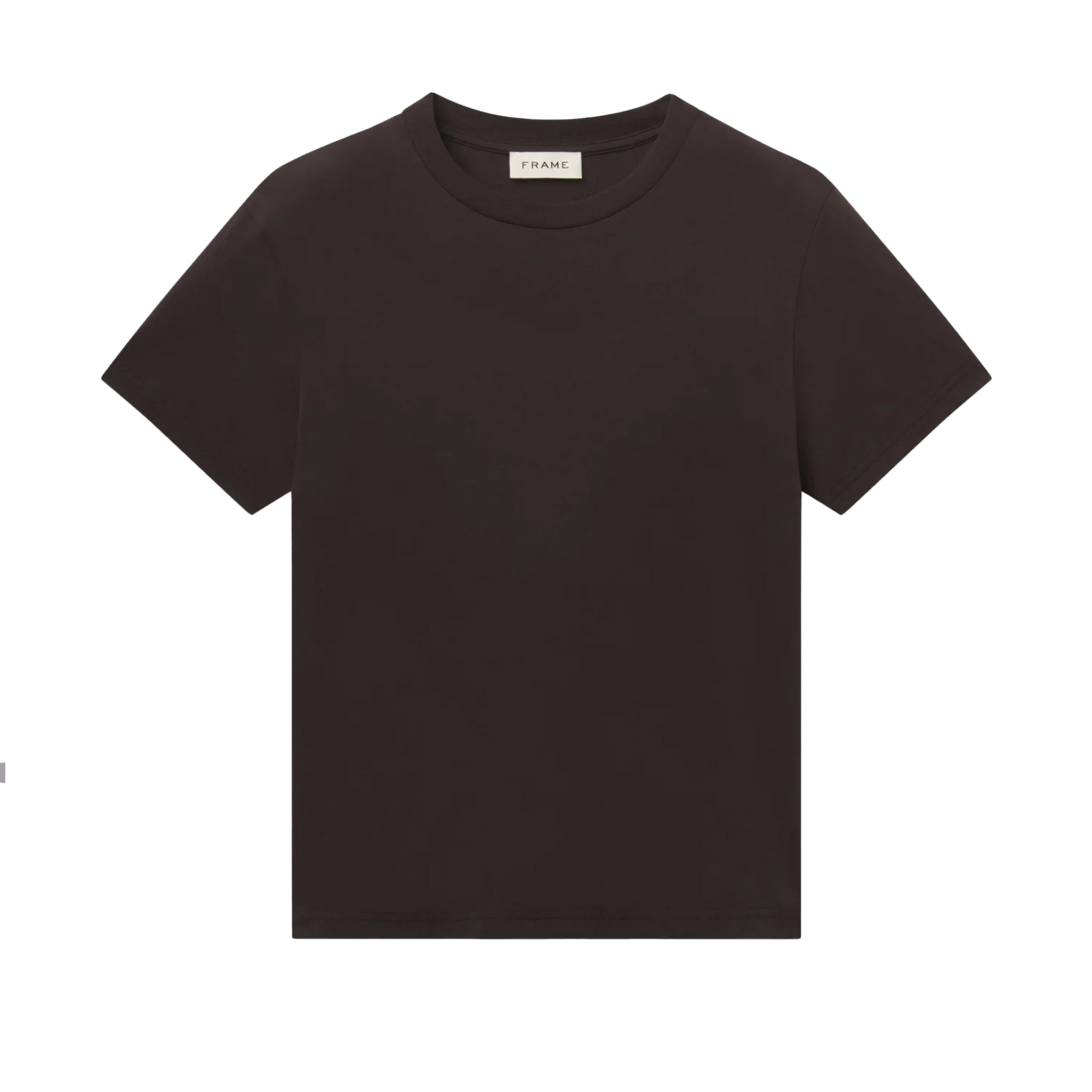 FRAME S/s light Cotton tee Dark Brown